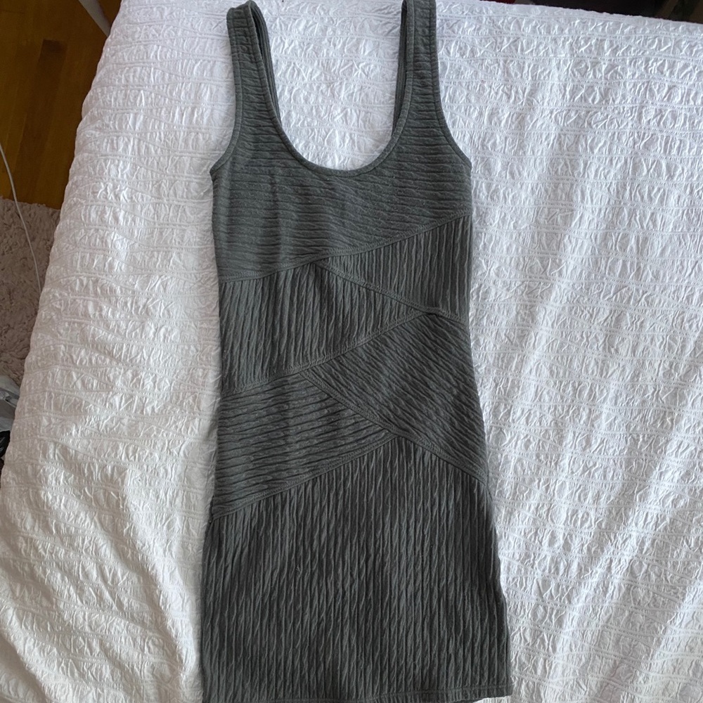 Grey Free People body con dress